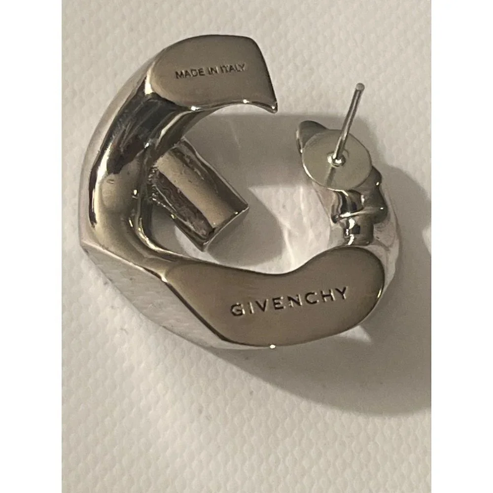 GIVENCHY G Chain Single Earrings in Silver With Box Dust Bag Womens Unisex